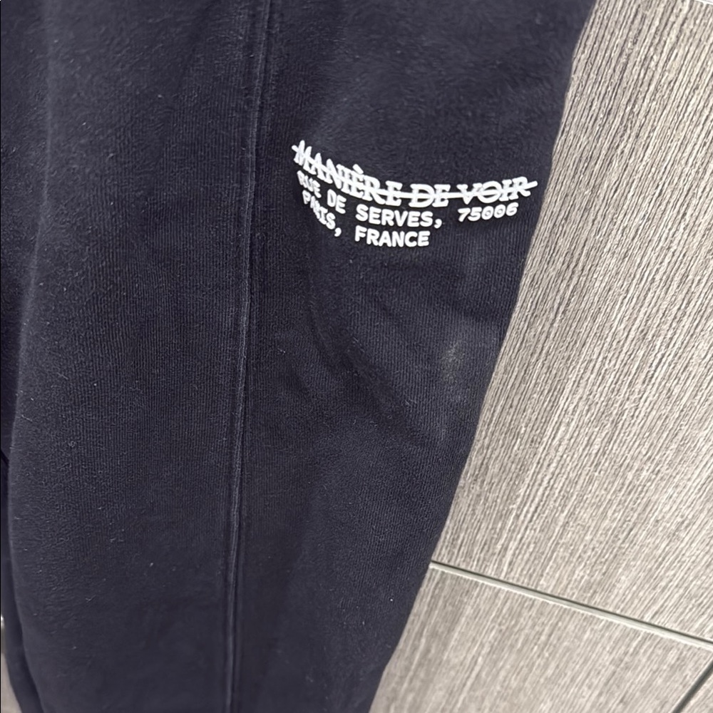 Maniere De Voir Women’s Black Jogger Pants - Picture 2 of 4